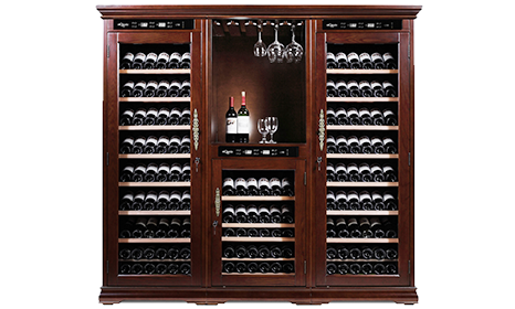 Mquvée American Oak Wine Cabinets Mquvee American Oak 392 Wine Cabinet